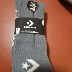 Converse Gray Crew Socks for Men
